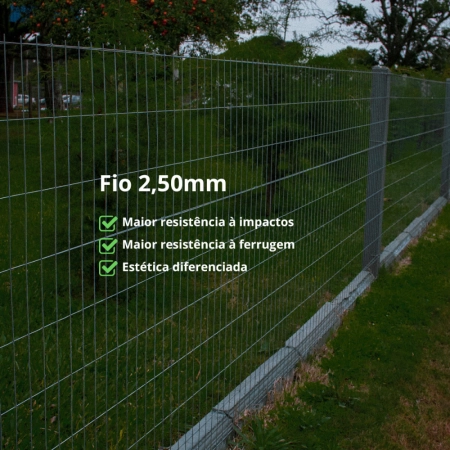Tela de Proteção Residencial Titan Fio (2,50mm) malha (5x15cm) - Rolo 25m